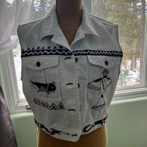 Vintage Hand-Painted Jordache Vest